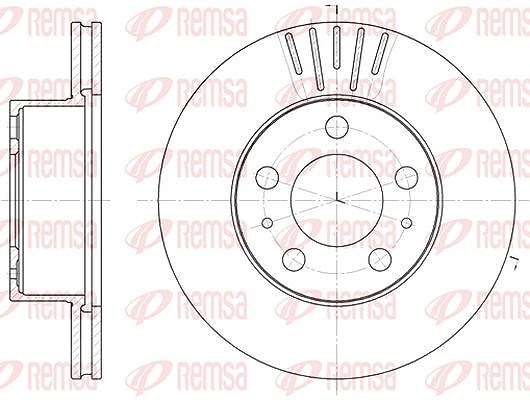 Kawe 1x Bremsscheibe [Hersteller-Nr. 640910] für Volvo, Mercedes-Benz