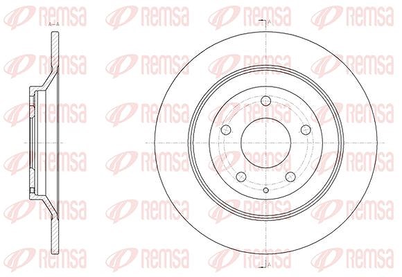 Kawe 1x Bremsscheibe [Hersteller-Nr. 6151800] für Mazda