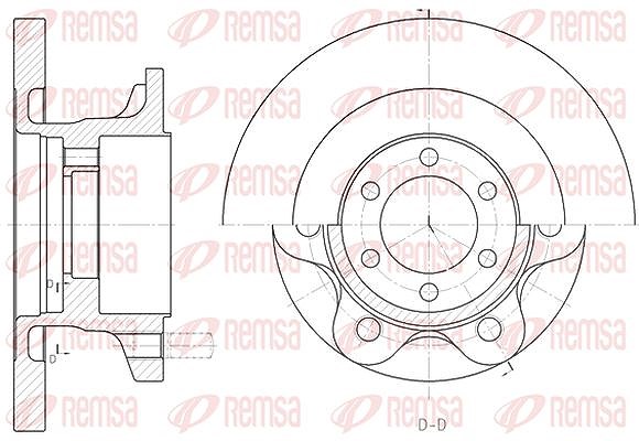 Kawe 1x Bremsscheibe [Hersteller-Nr. 650000] für Iveco