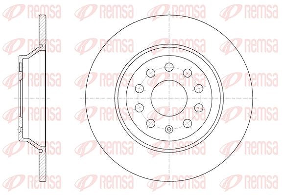 Kawe 1x Bremsscheibe [Hersteller-Nr. 6158700] für Seat, Audi, VW, Skoda