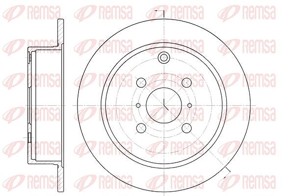 Kawe 1x Bremsscheibe [Hersteller-Nr. 680500] für Lifan, Toyota