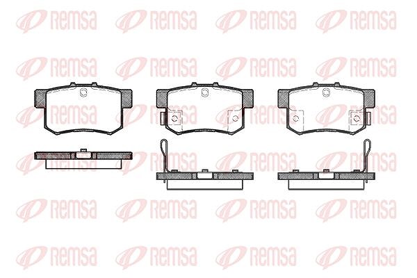 Kawe Bremsbelagsatz, Scheibenbremse [Hersteller-Nr. 032522] für Honda, Suzuki, Rover, Fiat