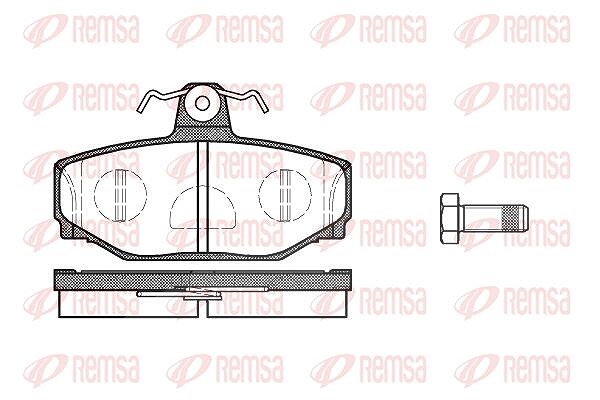 Kawe Bremsbelagsatz, Scheibenbremse [Hersteller-Nr. 029710] für Volvo