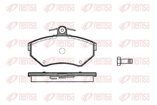 Kawe Bremsbelagsatz, Scheibenbremse [Hersteller-Nr. 063100] für VW, Seat