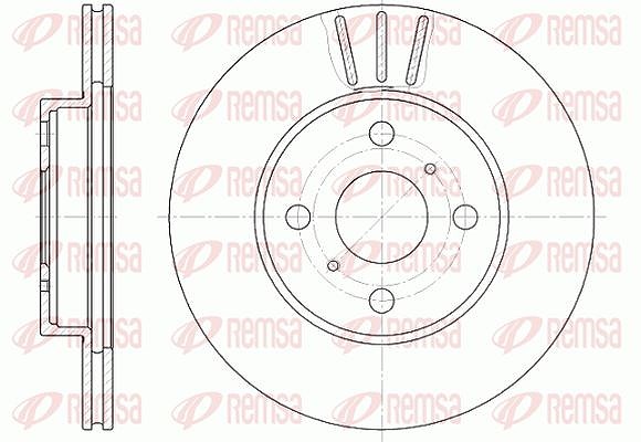 Kawe 1x Bremsscheibe [Hersteller-Nr. 681410] für Toyota