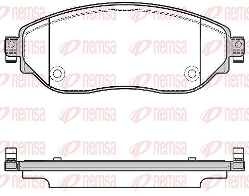 Kawe Bremsbelagsatz, Scheibenbremse [Hersteller-Nr. 161708] für Opel, Vauxhall, Nissan, Fiat, Renault