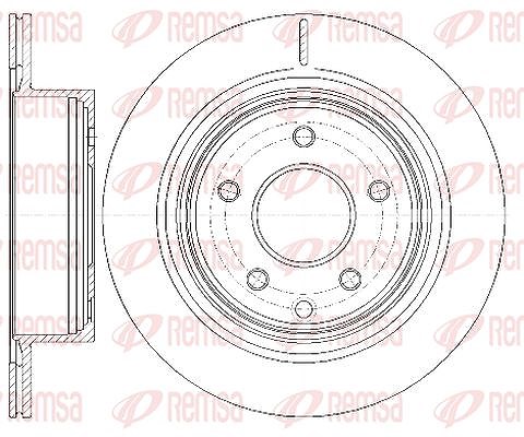 Kawe 1x Bremsscheibe [Hersteller-Nr. 699810] für Renault, Nissan