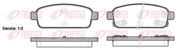 Kawe Bremsbelagsatz, Scheibenbremse [Hersteller-Nr. 143202] für Opel, Vauxhall, Chevrolet