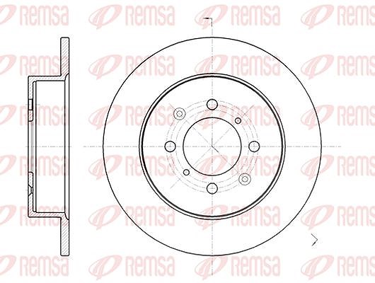Kawe 1x Bremsscheibe [Hersteller-Nr. 673200] für Rover, Mg, Opel, Honda