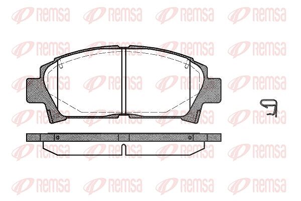 Kawe Bremsbelagsatz, Scheibenbremse [Hersteller-Nr. 042702] für Toyota