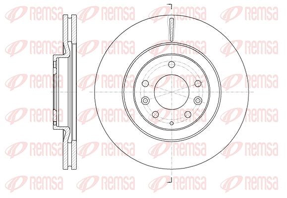 Kawe 1x Bremsscheibe [Hersteller-Nr. 6163810] für Mazda, Ford Usa