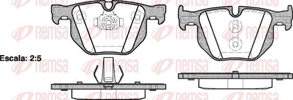 Kawe Bremsbelagsatz, Scheibenbremse [Hersteller-Nr. 038161] für BMW