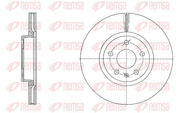 Kawe 1x Bremsscheibe [Hersteller-Nr. 697210] für Seat, VW, Audi, Skoda