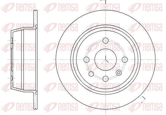 Kawe 1x Bremsscheibe [Hersteller-Nr. 620700] für Chevrolet, Lotus, Opel, Vauxhall, Saab