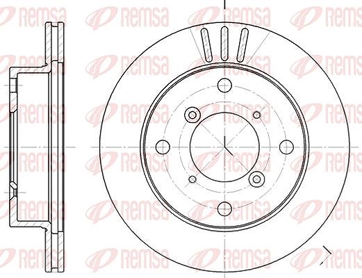 Kawe 1x Bremsscheibe [Hersteller-Nr. 639910] für Chevrolet, Suzuki, Subaru