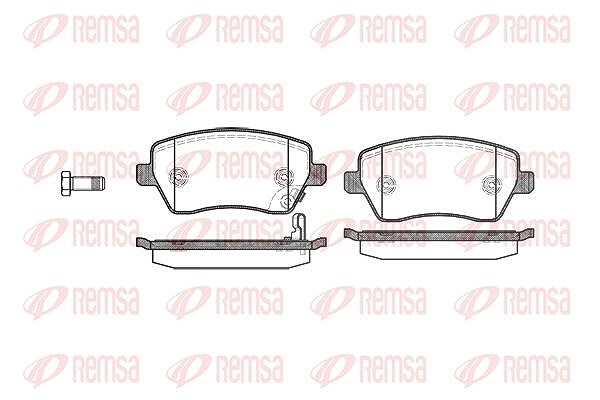 Kawe Bremsbelagsatz, Scheibenbremse [Hersteller-Nr. 098711] für Vauxhall, Opel, Suzuki, Nissan