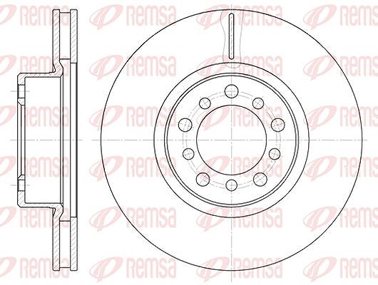 Kawe 1x Bremsscheibe [Hersteller-Nr. 634510] für Mercedes-Benz