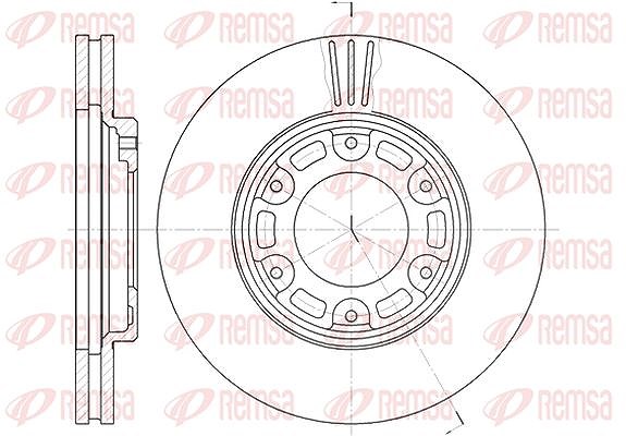 Kawe 1x Bremsscheibe [Hersteller-Nr. 663410] für Toyota