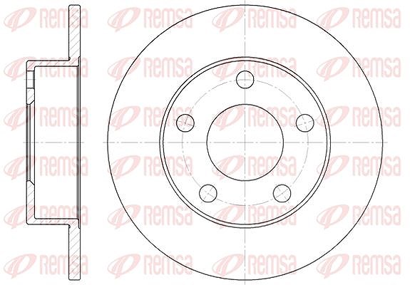 Kawe 1x Bremsscheibe [Hersteller-Nr. 651300] für Audi, VW