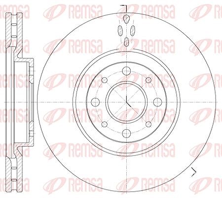 Kawe 1x Bremsscheibe [Hersteller-Nr. 673410] für Lancia, Fiat, Chrysler, Alfa Romeo