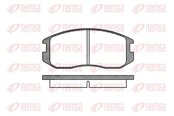 Kawe Bremsbelagsatz, Scheibenbremse [Hersteller-Nr. 035700] für Daihatsu, Proton, Mitsubishi