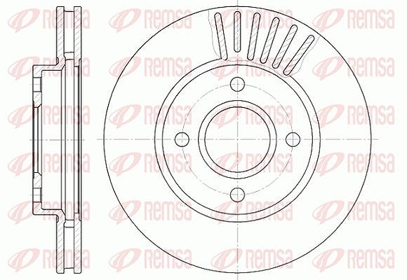 Kawe 1x Bremsscheibe [Hersteller-Nr. 621110] für Ford Usa, Ford