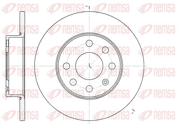 Kawe 1x Bremsscheibe [Hersteller-Nr. 666400] für Opel, Land Rover, Vauxhall