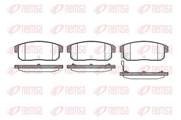 Kawe Bremsbelagsatz, Scheibenbremse [Hersteller-Nr. 088311] für Nissan, Suzuki, Mazda