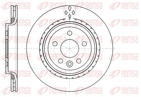Kawe 1x Bremsscheibe [Hersteller-Nr. 6130510] für Volvo