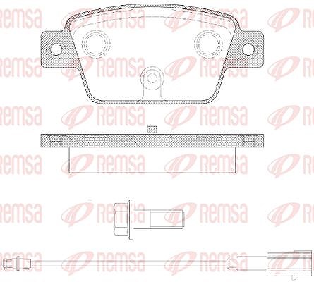 Kawe Bremsbelagsatz, Scheibenbremse [Hersteller-Nr. 086112] für Lancia, Fiat, Chrysler, Alfa Romeo