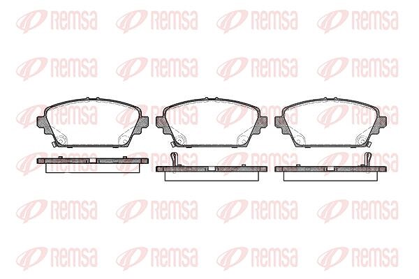 Kawe Bremsbelagsatz, Scheibenbremse [Hersteller-Nr. 069402] für Honda, Rover, Mg, Nissan