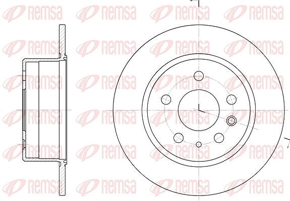 Kawe 1x Bremsscheibe [Hersteller-Nr. 628000] für Mercedes-Benz