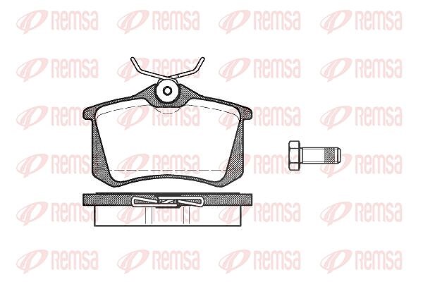 Kawe Bremsbelagsatz, Scheibenbremse [Hersteller-Nr. 026301] für Ford, VW, Seat, Audi, Lancia, Fiat, Renault, Skoda, Citroën, Peugeot