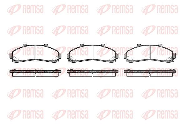 Kawe Bremsbelagsatz, Scheibenbremse [Hersteller-Nr. 057102] für Mazda, Ford Usa
