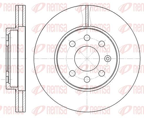 Kawe 1x Bremsscheibe [Hersteller-Nr. 657310] für Daewoo