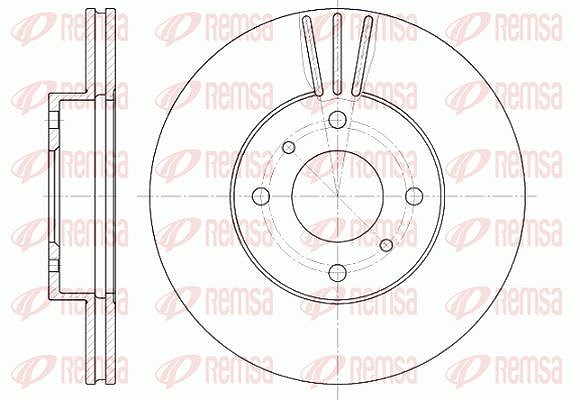 Kawe 1x Bremsscheibe [Hersteller-Nr. 661010] für Nissan