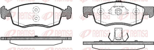 Kawe Bremsbelagsatz, Scheibenbremse [Hersteller-Nr. 017232] für Renault, Dacia