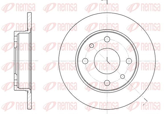 Kawe 1x Bremsscheibe [Hersteller-Nr. 611000] für Fiat, Lancia, Ford, Zastava, Yugo, Alfa Romeo, Abarth