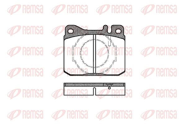 Kawe Bremsbelagsatz, Scheibenbremse [Hersteller-Nr. 001040] für Mercedes-Benz, VW