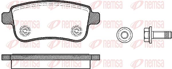 Kawe Bremsbelagsatz, Scheibenbremse [Hersteller-Nr. 138700] für Renault
