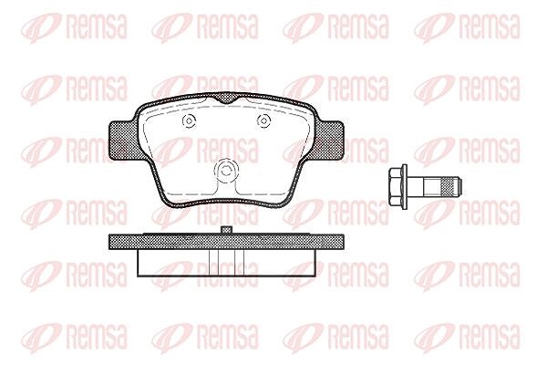 Kawe Bremsbelagsatz, Scheibenbremse [Hersteller-Nr. 113800] für Audi, VW, Citroën, Peugeot, Emgrand, Skoda, Seat