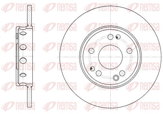Kawe 1x Bremsscheibe [Hersteller-Nr. 631100] für Mercedes-Benz