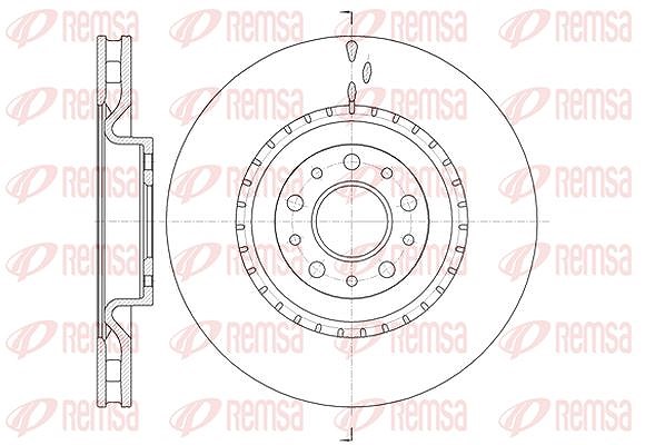 Kawe 1x Bremsscheibe [Hersteller-Nr. 6145810] für Vauxhall, Opel, Fiat
