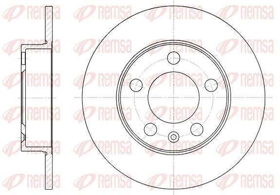 Kawe 1x Bremsscheibe [Hersteller-Nr. 654700] für Audi, Skoda, VW, Seat
