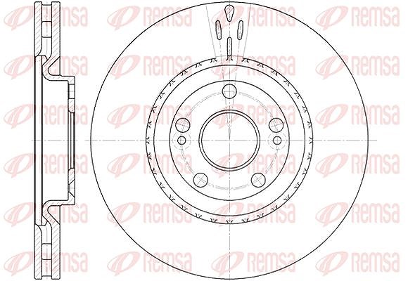 Kawe 1x Bremsscheibe [Hersteller-Nr. 669610] für Renault
