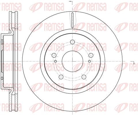 Kawe 1x Bremsscheibe [Hersteller-Nr. 6121210] für Suzuki