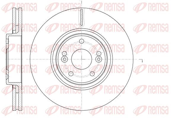Kawe 1x Bremsscheibe [Hersteller-Nr. 6117110] für Renault