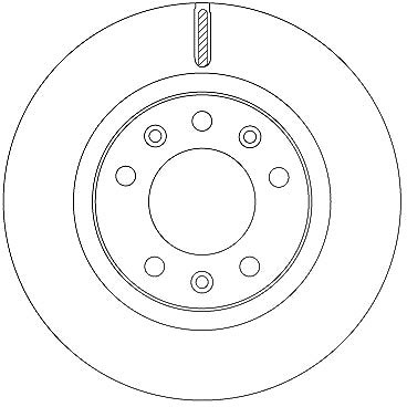 Trw Bremsscheibe [Hersteller-Nr. DF6785] für Peugeot
