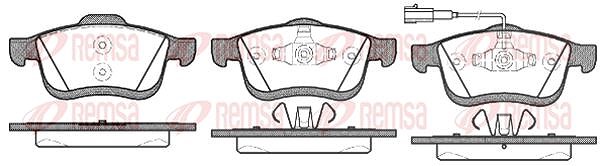 Kawe Bremsbelagsatz, Scheibenbremse [Hersteller-Nr. 118301] für Fiat, Vauxhall, Opel