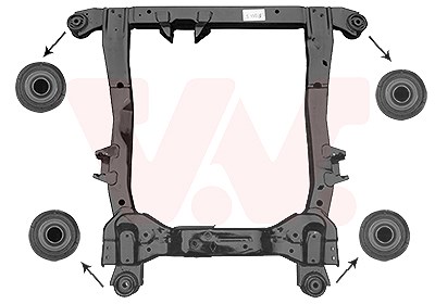 Van Wezel Hilfsrahmen/Aggregateträger [Hersteller-Nr. 3749690] für Chevrolet, Opel